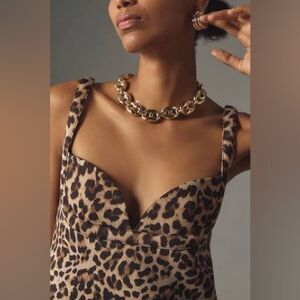 Anthropologie Dhruv Kapoor | leopard mini dress NWT